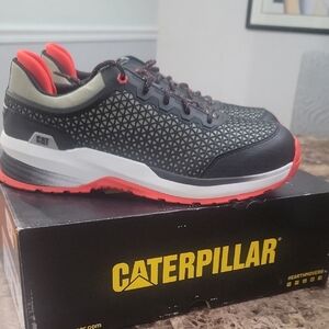 Caterpillar Men's Black/Red Shoes Size 12